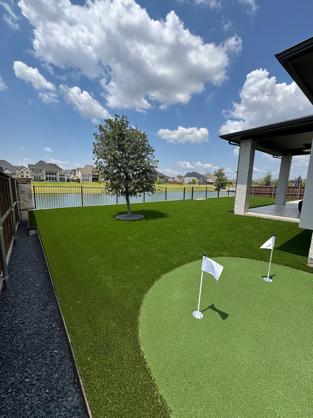 Backyard Elevation and Turf Makeover in Prosper, TX